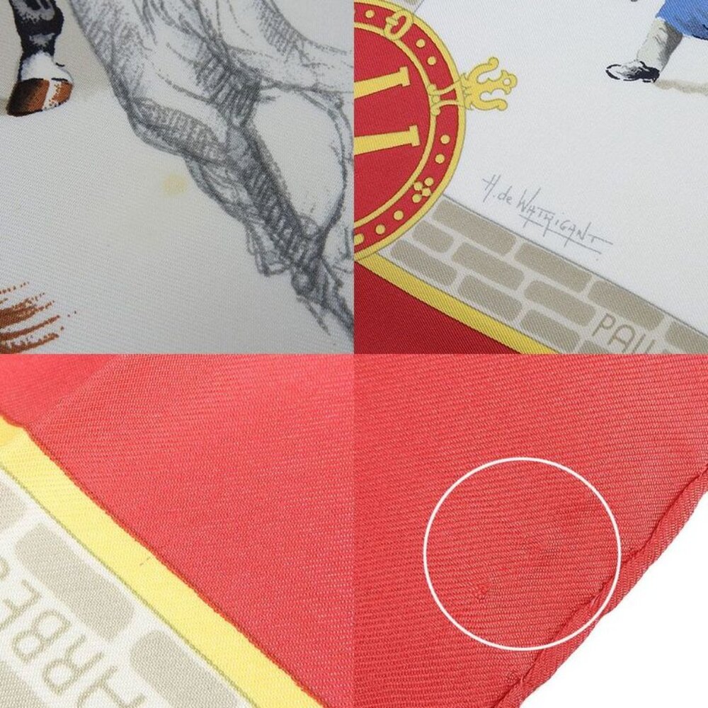 Hermes Scarf Carre 90 100% Silk LES Haras Nationaux National Stallion Breeding - Picture 6 of 7
